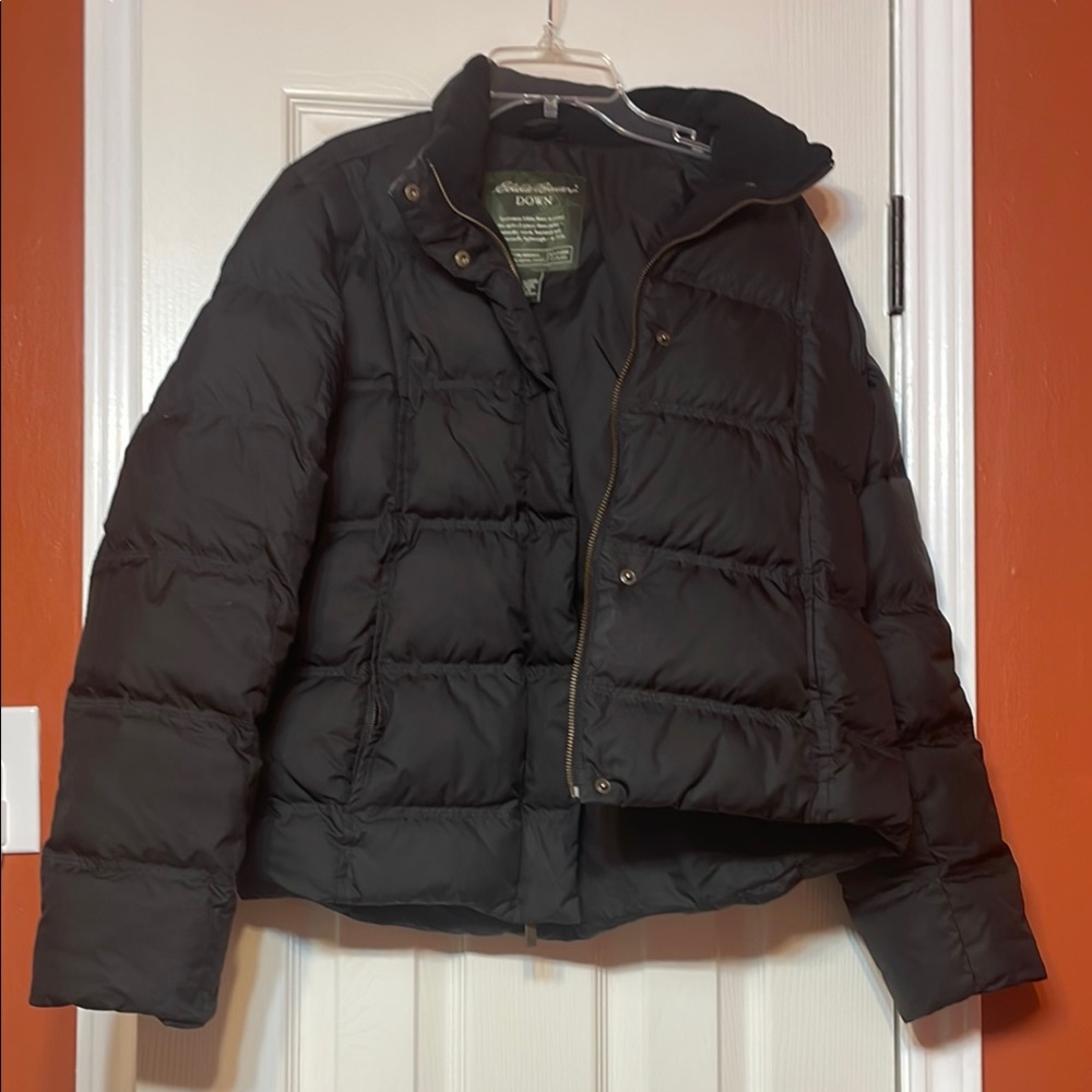 Eddie Bauer Black Down Jacket
